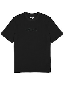 Script Heavy Tee - Black