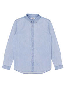 Denim Button Down - Washed Blue