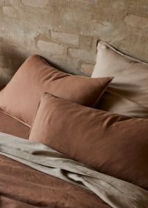 Weave Homewares: Ravello Linen Pillowcase Biscuit