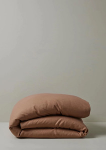 Ravello Linen Quilt  Cover Biscuit QUEEN