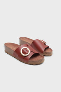 Bio Wedge Sandal Camel