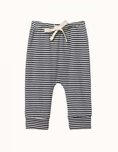 Drawstring Pants Navy Stripe