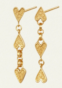 Amore Earrings Gold Vermeil