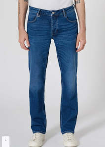 Jeans: Lou Straight Shiver Organic Mid Blue