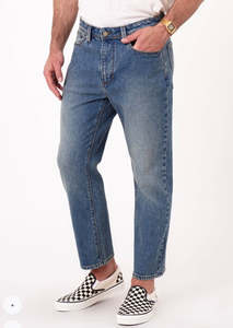 Jeans: Crop Straight Alex Mid Vintage Indigo