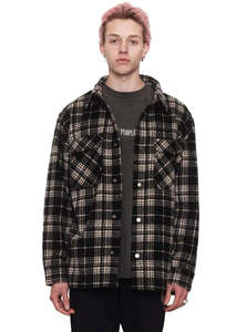 The People Vs: Check Shacket Black Check