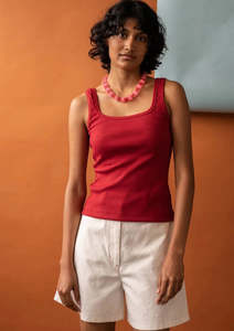 Leta Singlet Cherry