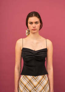 Penny Sage: Penny Sage Hilde Cami Black 100% Silk