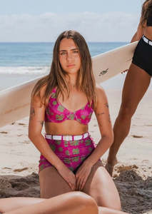 Inner Relm: BoomPow Bra Cup Top Magenta
