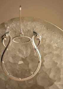 Te Matapuna Earrings Silver