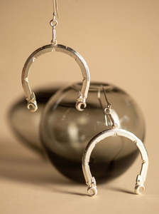 Maioha Studio: Ngā Kaitiaki Āniwaniwa Earrings Silver