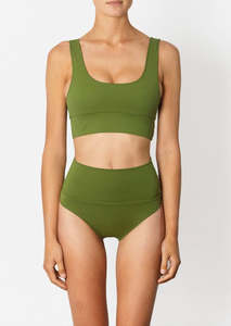 The Contour High Waist Pesto