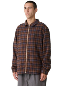 Script Zip LS Shirt Rust