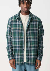 Stung Check Shirt Green