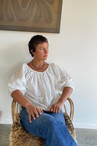 Mira Aotearoa: Lola Anglaise Top White
