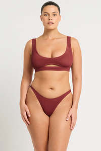 Sasha Crop Carmine Recycled