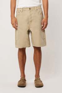 Jeans: Ezy Electric Short Canvas Sand
