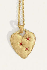 Etti Necklace Ruby Gold