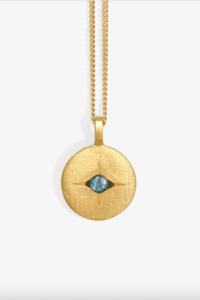 Mavi Eye Necklace Gold Vermeil
