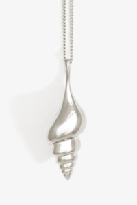 Spire Pendant Necklace Silver