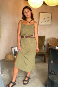 Mira Del Rey Dress Long Olive