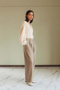 Indi Cold: Ethnic Embroidered Blouse White