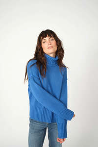 Mos Mosh: Rola Bine Rollneck Knit Blue Lolite