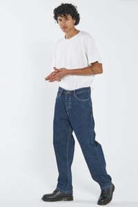 Jeans: Slacker Denim Jean Dark Rise Blue