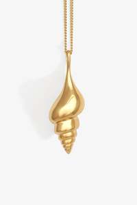 Spire Pendant Necklace Gold Vermeil