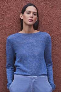 Y E R S E: Jumper Boat Neck Royal Blue
