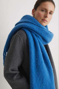 Y E R S E: Scarf Fringes Royal Blue