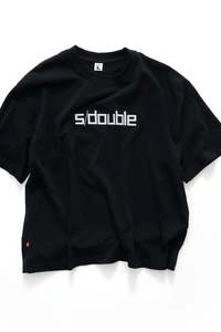 S Double: Block Heavy Weight T-Shirt Black