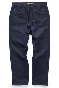 Jeans: Emb 5 Pocket Standard Jean Raw Indigo