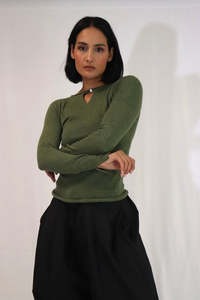 Tatano: Melanie Merino Longsleeve Khaki Marle