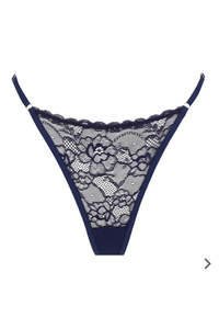 Kat The Label Rosie Thong Midnight