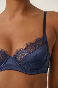 Lingerie Online Nz: Kat The Label Rae Underwire Bra Navy