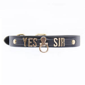 Love In Leather "Yes Sir" Collar