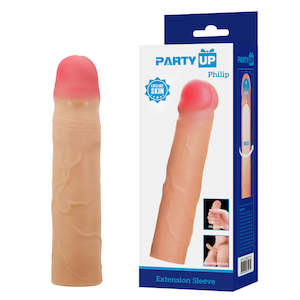 Sleeves: Party Up PHILIP 3 Inch Penis Extender Sleeve
