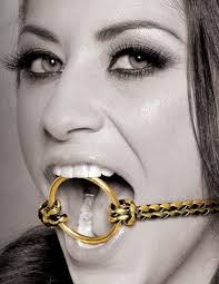 F/F Gold Open Mouth Gag