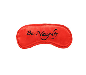 Masks: BERLIN BABY 'BE NAUGHTY' RED BLINDFOLD