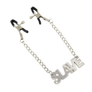 Nipple Clamps: Love In Leather "Slave" Nipple Clamps
