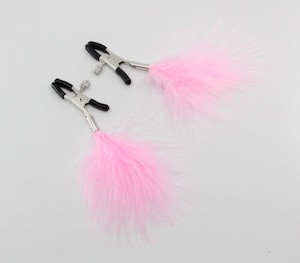 Love In Leather Feather Nipple Clamps