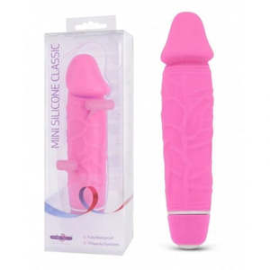 Beginner Collection: Seven Creations Silicone Classic Mini Pink Thick Veined 15cm