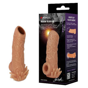 Sleeves: Kokos Nude Sleeve 5 – Flesh Penis Extension Sleeve
