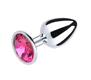 Love In Leather Large Pink Gem Plug