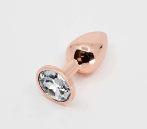 Love In Leather Medium Size Gold Plug