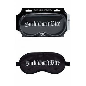 Masks: OUCH! Satin Blindfold "Suck Don't Bite"