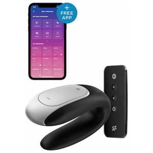 Satisfyer: 🖤 Satisfyer Double Fun App-Control Vibrator – Couples Pleasure Toy