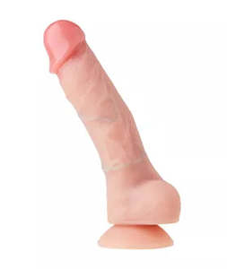 New 1: 💜 Nood Realistic Veined Dildo – Soft Silicone Suction Toy ✨