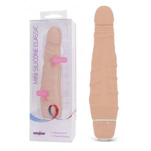 Beginner Collection: Seven Creations Mini Silicone Classic Vibrator - Tapered End